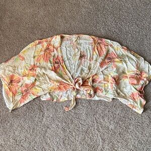 Hem & Thread Pastel Floral Kimono
